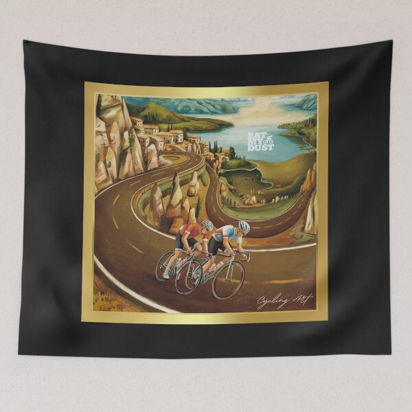 Item preview, Cycling Art - A Well Earned Descent - Eat My Dust designed and sold by EatMyDust-Bike.