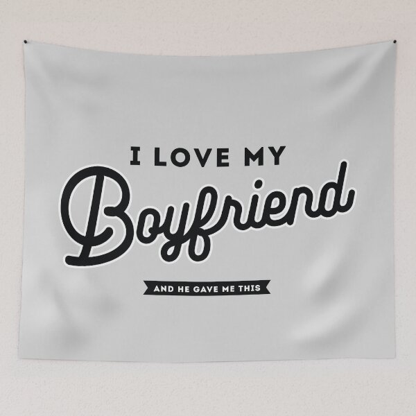 Item preview, I love my boyfriend - and he gave me this designed and sold by gayishdesign.