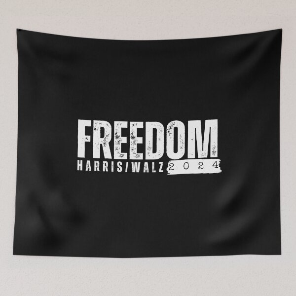 Item preview, FREEDOM Harris/Walz 2024 Save Democracy Support Freedom Political Design designed and sold by EarthArtDesigns.