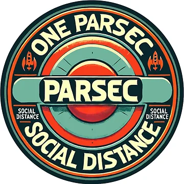 Artwork thumbnail, Social Distance - One Parsec by Random-Reality