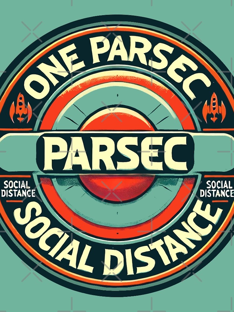 Thumbnail 3 of 3, Scarf, Social Distance - One Parsec designed and sold by Random-Reality.