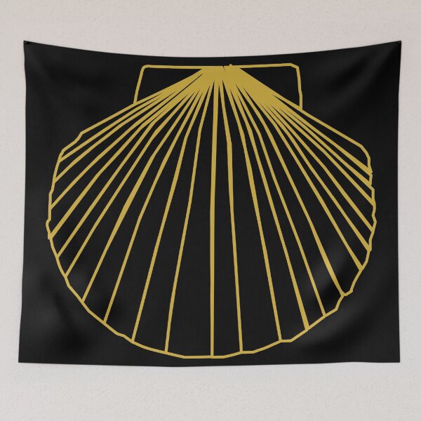 Item preview, Scallop Shell in Gold designed and sold by RedFishyTee.