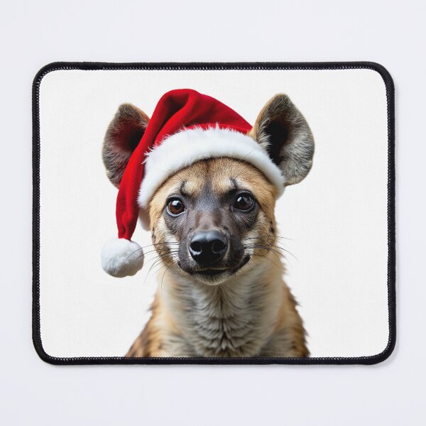 Item preview, Funny Hyena Wearing Christmas Hat designed and sold by LazyOwlStore.
