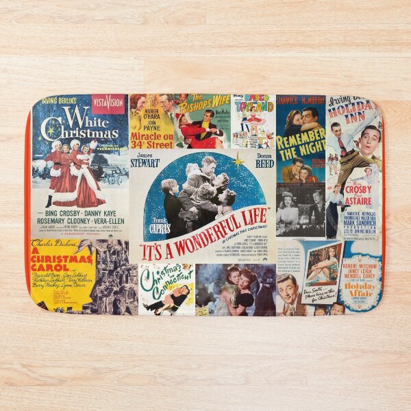 Item preview, Classic Christmas movies: Retro greeting cards, puzzle for classic movie fans of 'It's a Wonderful Life,' "White Christmas' and more designed and sold by Reel Old Movies.