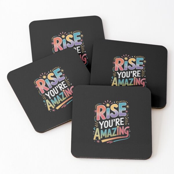 Item preview, Inspirational Gradient Quote Design: “Rise, You’re Amazing” designed and sold by love3617.
