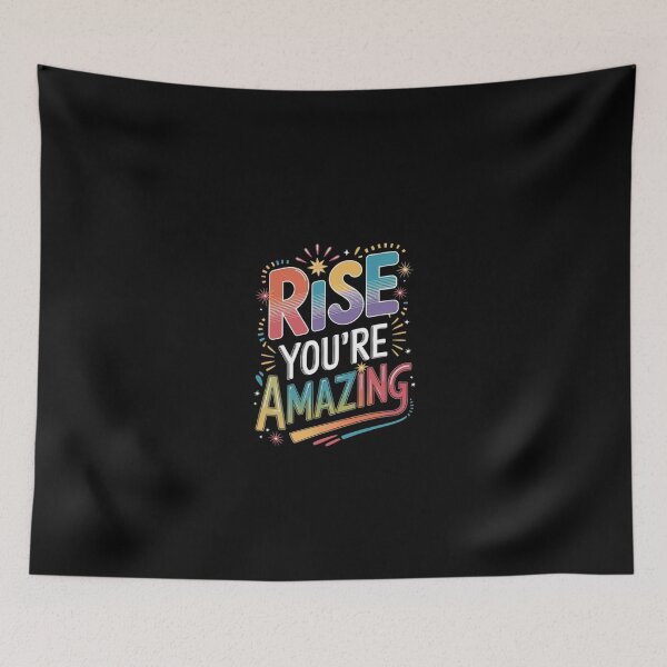 Item preview, Inspirational Gradient Quote Design: “Rise, You’re Amazing” designed and sold by love3617.