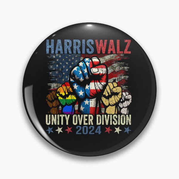 Item preview, Harris Walz Unity Over Division 2024 designed and sold by PrettyInk.