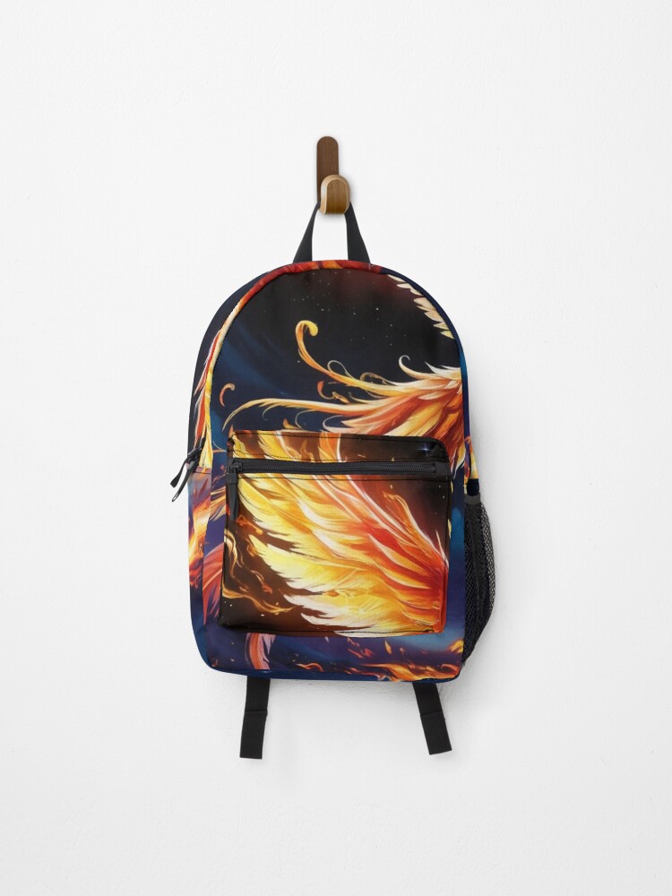 Thumbnail 1 of 3, Backpack, Phoenix Rising: Rebirth in Flames designed and sold by DesignzMonster.