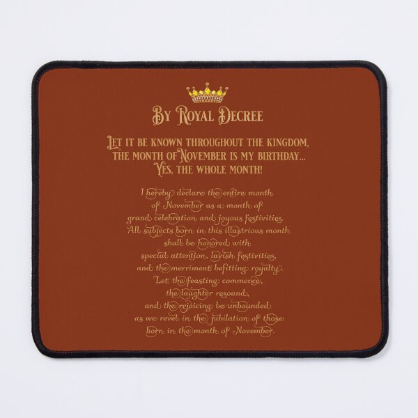Item preview, November Birthday Month Royal Decree designed and sold by Debbie Schulte.