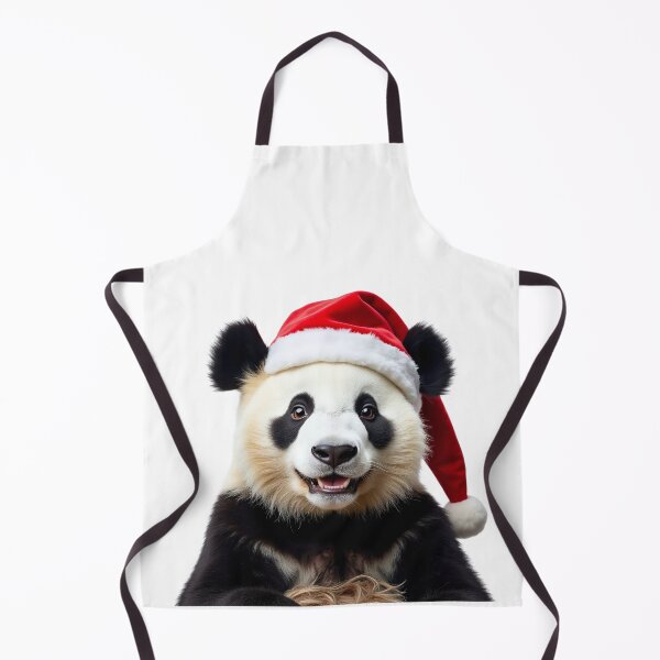 Item preview, Funny Panda Wearing Christmas Hat designed and sold by LazyOwlStore.