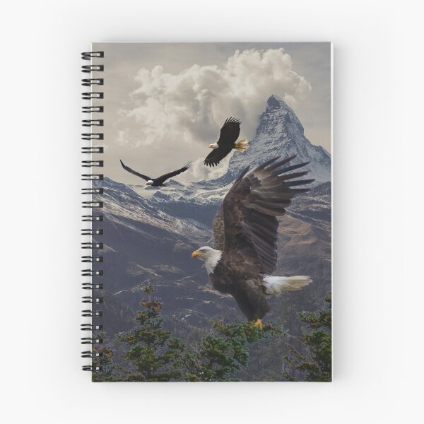 Item preview, Eagles in Flight Over Valley designed and sold by WhiteSoftPetals.