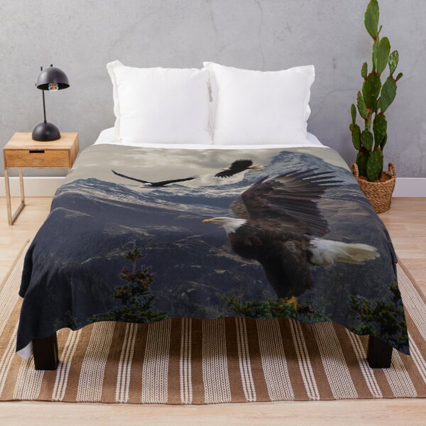 Item preview, Eagles in Flight Over Valley designed and sold by WhiteSoftPetals.