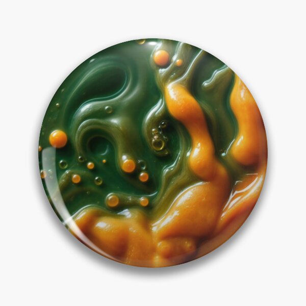 Item preview, Vibrant liquid green-yellow pattern background  designed and sold by Creative88Art.