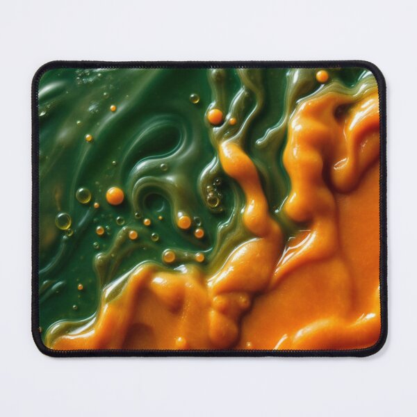 Item preview, Vibrant liquid green-yellow pattern background  designed and sold by Creative88Art.
