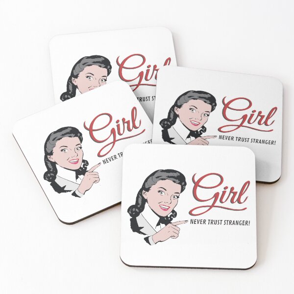 Item preview, Girl - never trust stranger! Vintage  designed and sold by gayishdesign.
