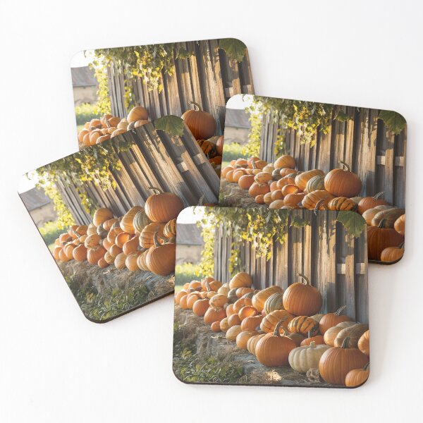 Item preview, picking pumpkins in the village,watercolor designed and sold by elegantpaterns.