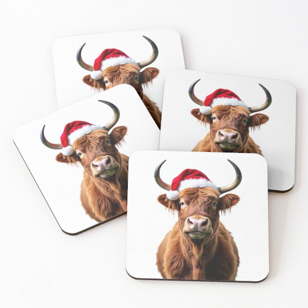 Item preview, Funny Yak Wearing Christmas Hat designed and sold by LazyOwlStore.