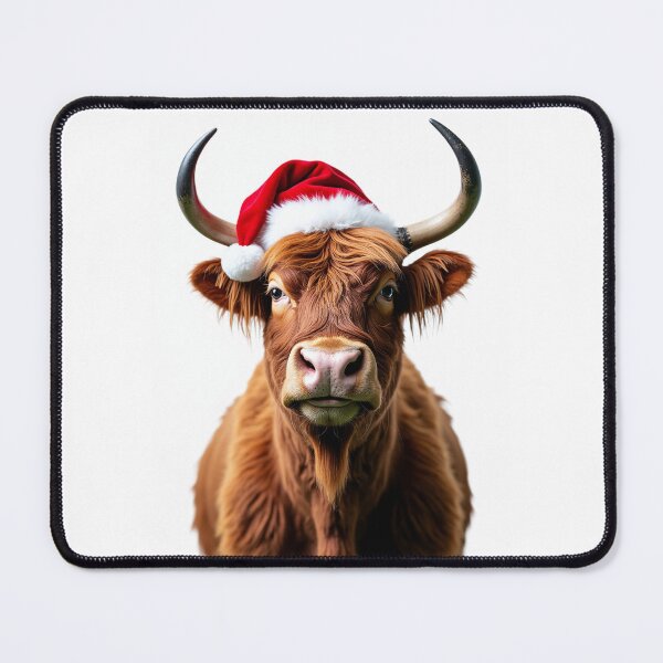 Item preview, Funny Yak Wearing Christmas Hat designed and sold by LazyOwlStore.