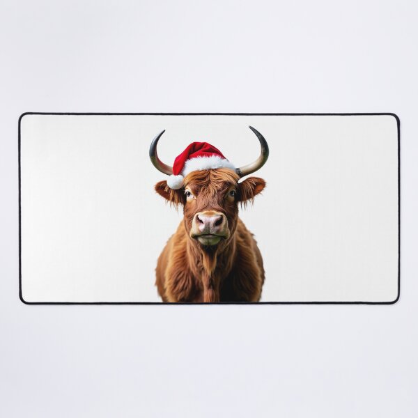 Item preview, Funny Yak Wearing Christmas Hat designed and sold by LazyOwlStore.