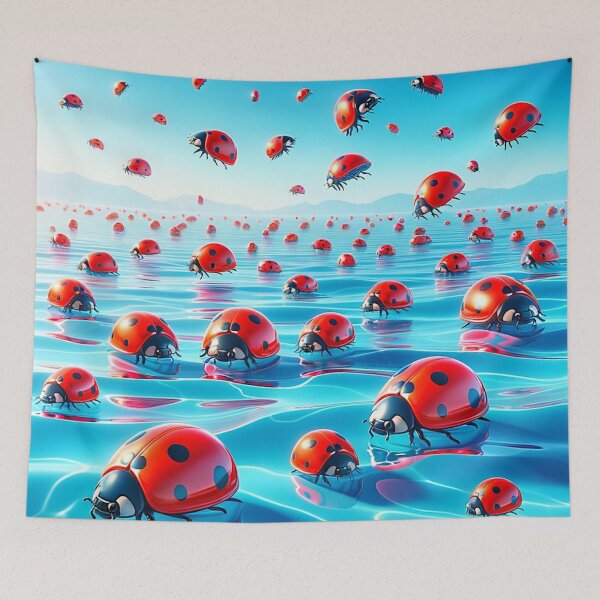 Item preview, Ladybug Invasion - Vibrations of Nature designed and sold by McZerrill.