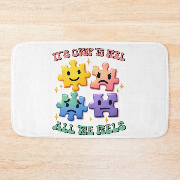 Item preview, It's Okay To Feel All The Feels, Counselor Teacher ADHD Anxious Mental Health, Speech Therapy, BCBA, ABA Therapist, AAC designed and sold by behindthefacts.