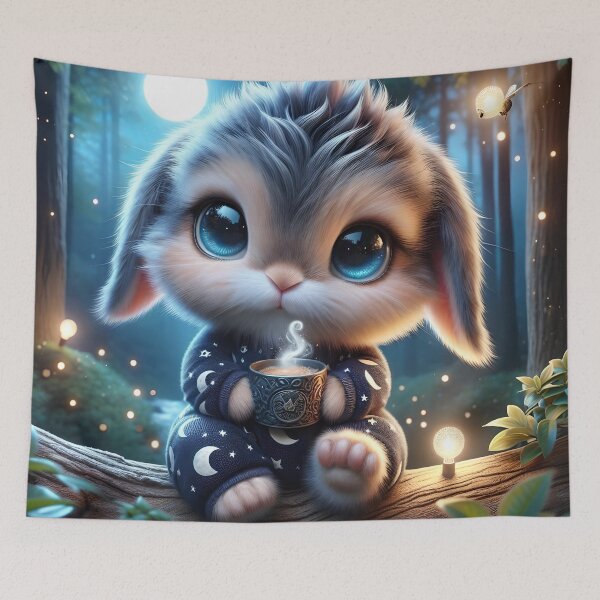 Item preview, Adorable Cute Rabbit 4 designed and sold by JJArtCreations.