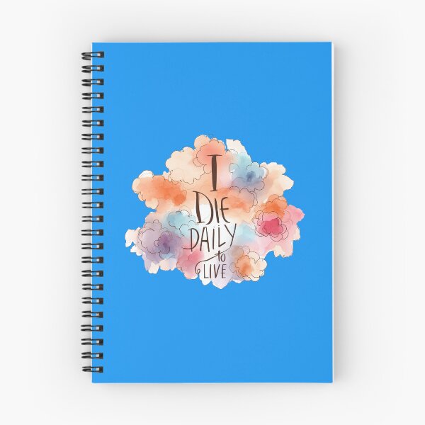 Item preview, I Die Daily to Live - 3D Minimalist Retro Design,   designed and sold by PaintMeWorld.
