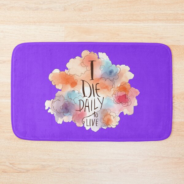 Item preview, I Die Daily to Live - 3D Minimalist Retro Design,   designed and sold by PaintMeWorld.