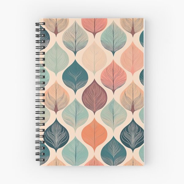 Item preview, a sleek, contemporary pattern Design with simple, geometric leaf shapes in muted colors and ample negative space. designed and sold by HEMRO.
