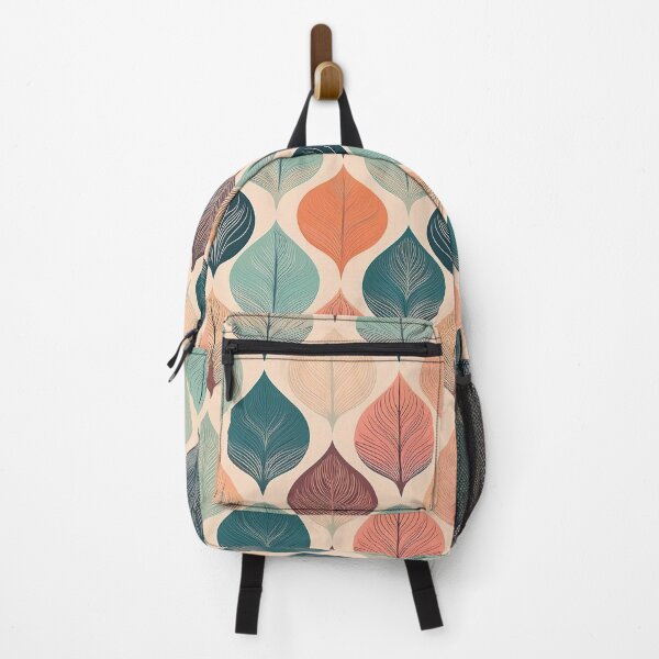 Item preview, a sleek, contemporary pattern Design with simple, geometric leaf shapes in muted colors and ample negative space. designed and sold by HEMRO.