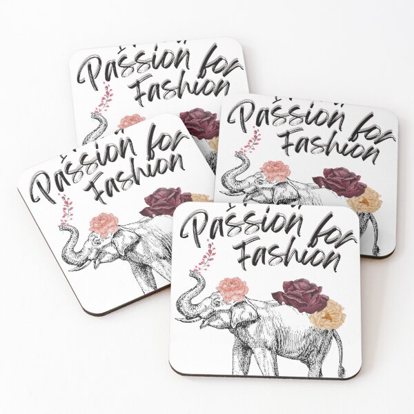 Item preview, I have a passion for fashion - elephant loves flower designed and sold by NSBUBBLEPOD.