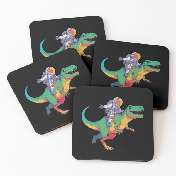 Item preview, Astronaut Riding T-Rex Dinosaur Astro T-Rex Space Gift designed and sold by DrawHandArt.