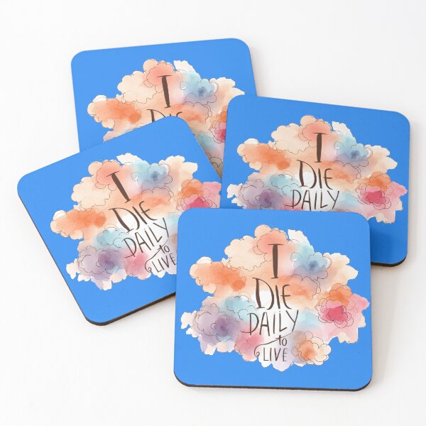 Item preview, I Die Daily to Live - 3D Minimalist Retro Design,   designed and sold by PaintMeWorld.