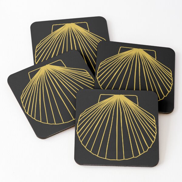 Item preview, Scallop Shell in Gold designed and sold by RedFishyTee.