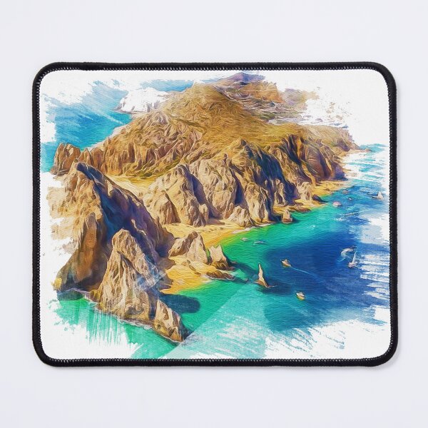 Item preview, watercolor paintings, landscape pictures Simulate a location poster travel Los Cabos, Mexico designed and sold by metedigiart.