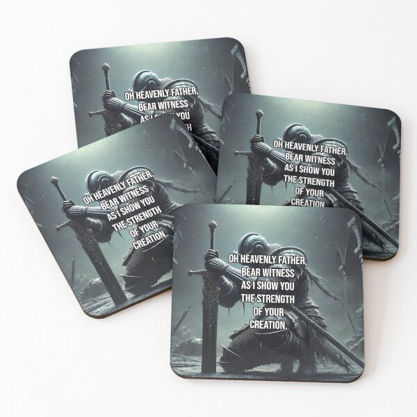 Item preview, Bear Witness Knight's Prayer in the Shadow of Battle designed and sold by Printend _.