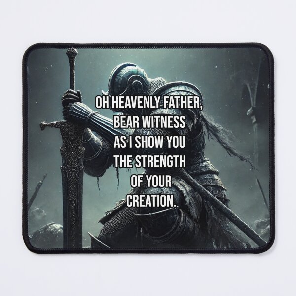 Item preview, Bear Witness Knight's Prayer in the Shadow of Battle designed and sold by Printend _.