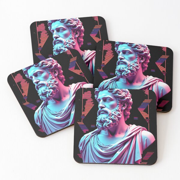 Item preview, Hercules Vaporwave Greek God Statue designed and sold by MythiWear.