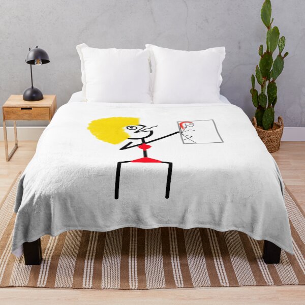 Item preview, Puffy-haird stickman designed and sold by CoolGeorgeShop.