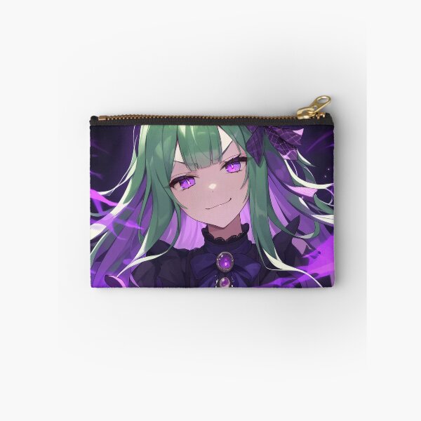 Item preview, Evil Anime Girl with Green Hair and a Devilish Smirk designed and sold by ConClaviConDio.