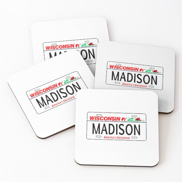 Item preview, Madison Wisconsin License Plate designed and sold by delmarvastickers.