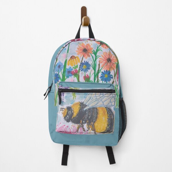 Item preview, Bee flying over flowers designed and sold by Sarah Matterson.
