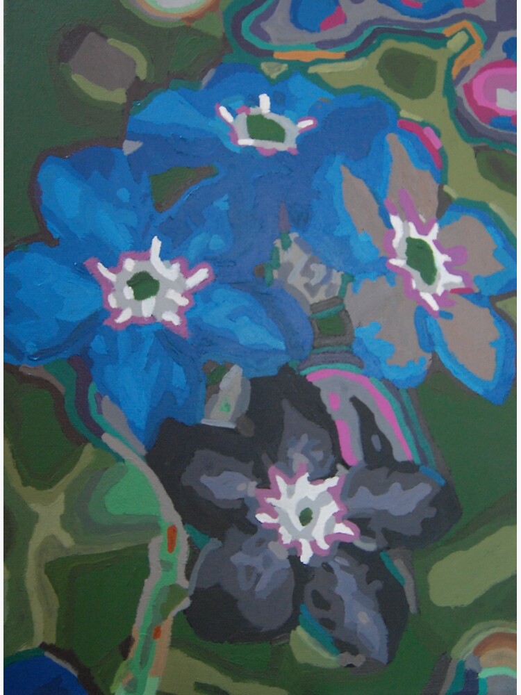 Thumbnail 3 of 3, Sticker, Four Flowers designed and sold by artistDanJ.