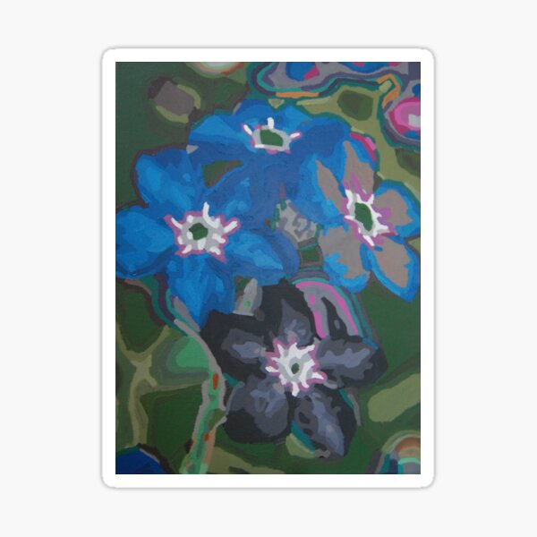 Four Flowers Sticker