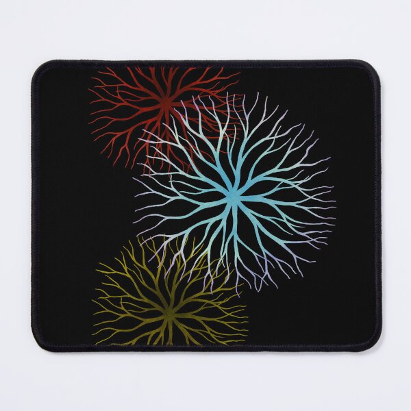 Item preview, Tricolor Fractal Burst RGB on Black designed and sold by Fractalyze.