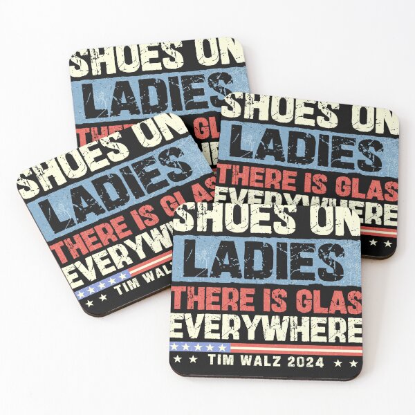 Item preview, Shoes on Ladies There is glass everywhere Harris Walz 2024 designed and sold by RayanSmiley.
