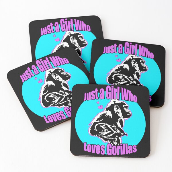 Item preview, Just a Girl who Loves Gorillas | Gift for Gorilla Lover designed and sold by Marian Murdoch.