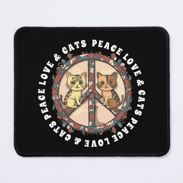 Item preview, Peace Love Cats T Shirt designed and sold by PetSafari.