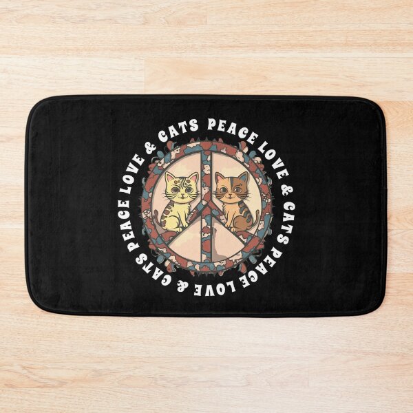 Item preview, Peace Love Cats T Shirt designed and sold by PetSafari.