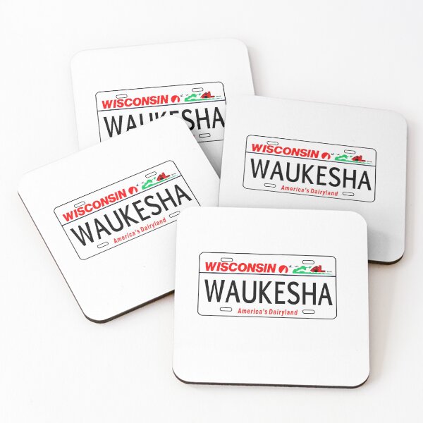Item preview, Waukesha Wisconsin License Plate designed and sold by delmarvastickers.